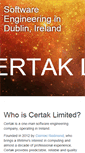 Mobile Screenshot of certak.com